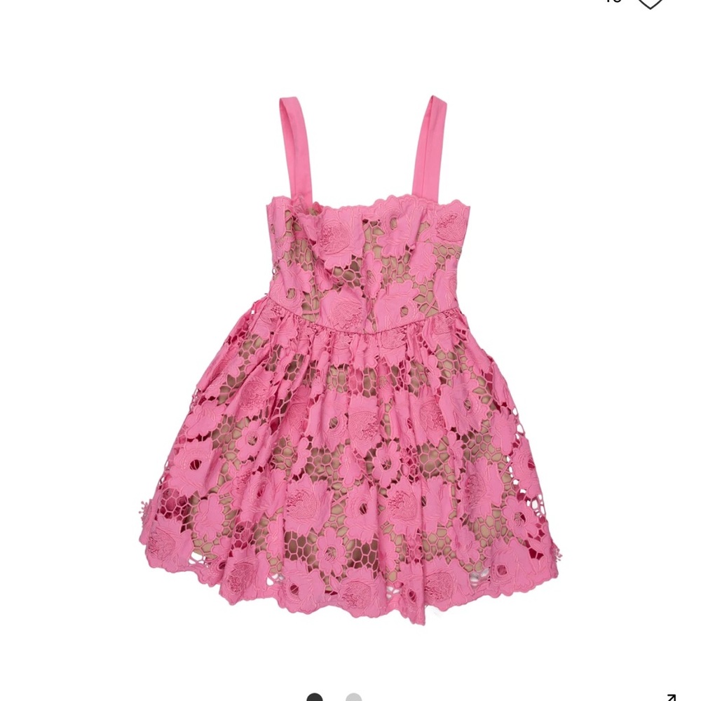 Self-portrait mini pink dress